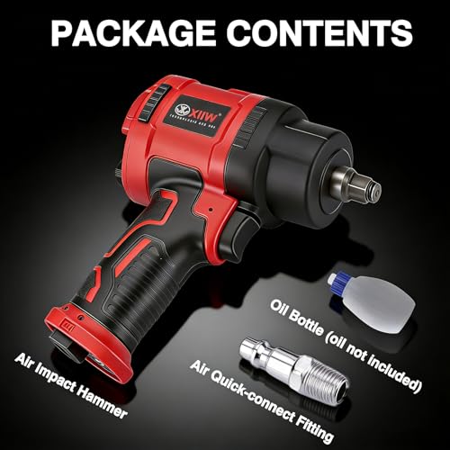 XIIW 3/8 Inch Air Impact Wrench, 745ft-lbs Nut-busting Torque, 10,000 RPM - size: 3/8 Inch | 745 ft-lbs