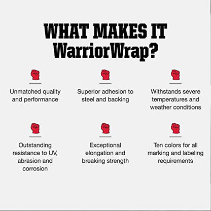 WarriorWrap General 3/4 in. x 60 ft. 7 mil Vinyl Electrical Tape, Black
