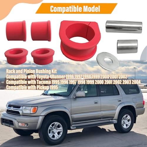 Rack and Pinion Bushing Kit Compatible with Toyota 4Runner 1996-2002 Compatible with Tacoma 1995-2004 Compatible with Pickup 1995 Replace# 8.10103R