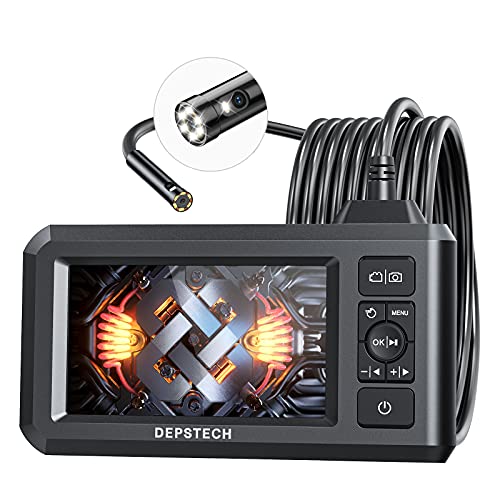 DEPSTECH Endoscope Camera with Light, Dual Lens Inspection Borescope 16.5FT - color: Black