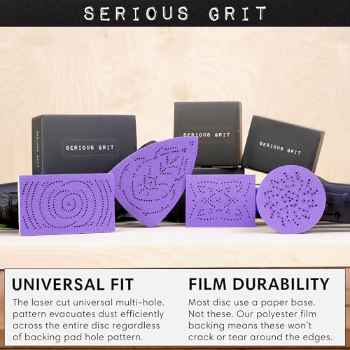 Serious Grit - 3x5 (80x133mm) P180 Grit Ceramic Sanding Sheets - 50 Pack - style: 180 Grit