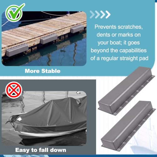 Boat Dock Bumpers Heavy-Duty Marine - color: Gray, size: 35.8 x 6 x 3.5"