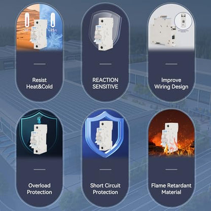 MOLLOM AC 1P 110-240V 10Amps C10 Miniature Circuit Breaker - style: 10A