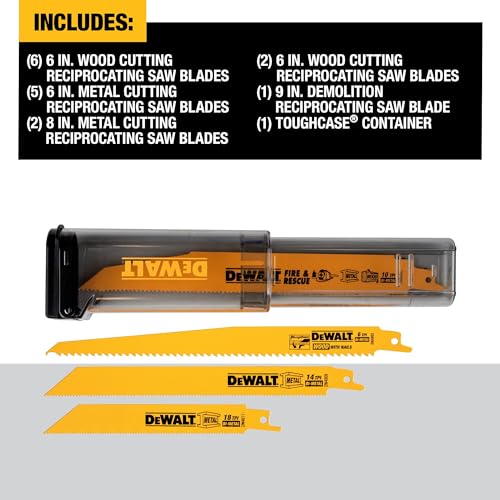 DEWALT Bi-Metal Reciprocating Saw Blade Multi TPI (16 Pack) (DW4899C)