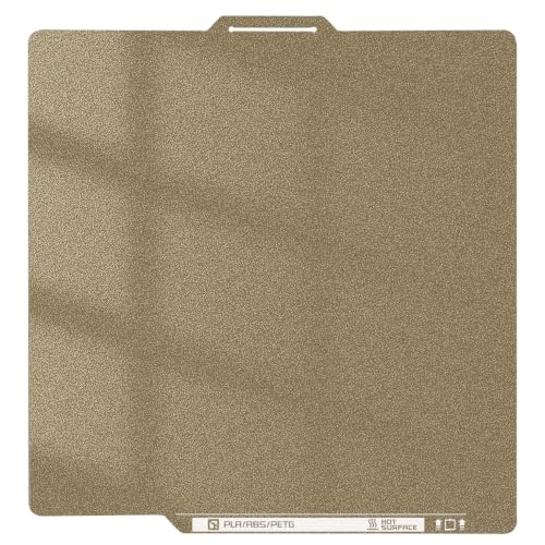 Upgraded 257x257mm Compatible with Bambu Lab X2D X1 X1C P1P P1S P2S A1 PEI Build Plate with Identification Code Double Sides Fine Powder Textured Flexible Removal Spring Steel Sheet - size: 257x257mm-pei