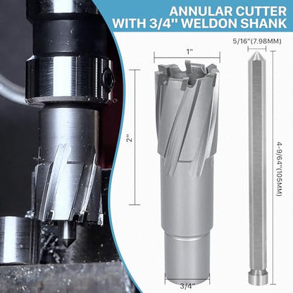 KEENTECH Carbide-Tipped Annular Cutter 1" Diameter x 2" Depth - size: 1" Dia * 2" Depth