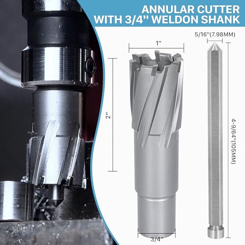 KEENTECH Carbide-Tipped Annular Cutter 1" Diameter x 2" Depth - size: 1" Dia * 2" Depth