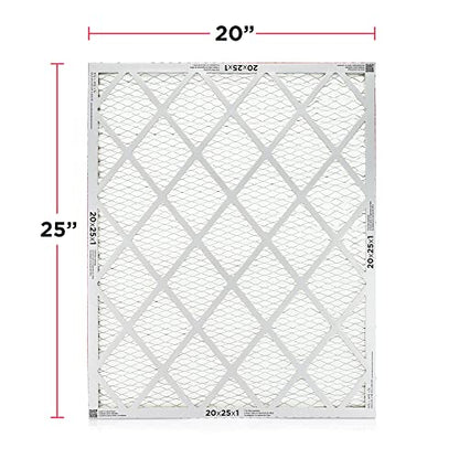 Frigidaire 20x25x1 Air Filter, MERV 8 Pleated Furnace AC Filters, 6 Pack - size: 20 x 25 x 1, style: Merv 8
