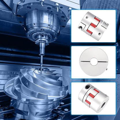 MECCANIXITY Aluminum Shaft Coupling Shaft Coupler 13mm to 13mm Flexible Spider Coupling L50mm x D40mm Coupler Jaw Spider Shaft Joint Connector for 3D Printers DIY CNC Router Milling Machine - size: 13mm to 13mm