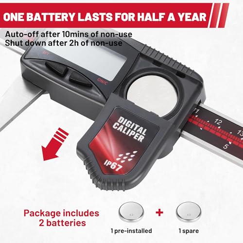 IP67 Digital Caliper 0-6" Range Electronic Measuring Tool
