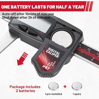 IP67 Digital Caliper 0-6" Range Electronic Measuring Tool