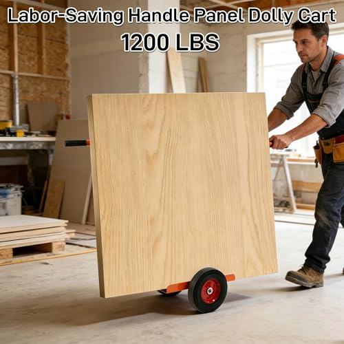 AIWFL Panel Dolly with Handle Heavy Duty Door Slab Dolly 1200LBS Capacity