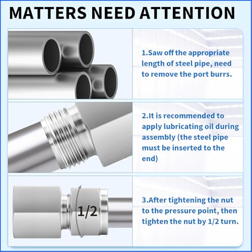 ChillWaves 304 Stainless Steel Compression Tube Fitting, 1" OD x 3/4" NPT Female Compression Union Connector(1-PACK) - size: 1" OD x 3/4" FNPT