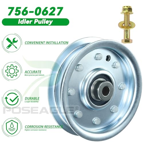 756-0627D Idler Pulley for Cub Cadet LT1045 LT1046 LT1018 Tractors - size: 1x756-0627D