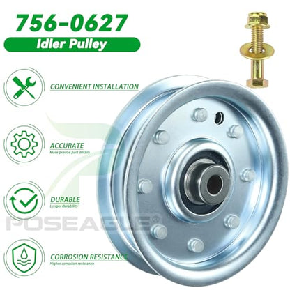 756-0627D Idler Pulley for Cub Cadet LT1045 LT1046 LT1018 Tractors - size: 1x756-0627D