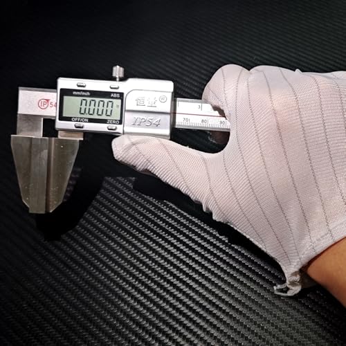 Digital Calipers with Large Measuring Faces for Wire Rope, Electronic Caliper Measuring Tool, Stainless Steel, Measuring Range 0-150mm/6 Inch, Resolution: 0.01mm (12 Inch) - size: 12 Inch