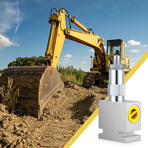 Adjustable Aluminum Pressure Relief Valve, 20 Gpm; 3000 Psi; #8 Sae (3/4-16 Orb), Hydraulic Pressure Control Valve for Systems and Pumps