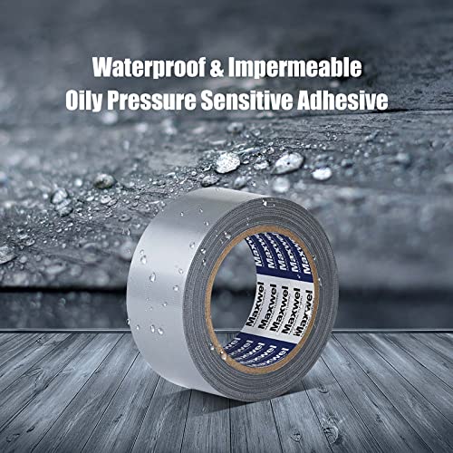 Duct Tape Heavy Duty Waterproof Silver Duct Tape for Home Repair, Bundles - color: Grey