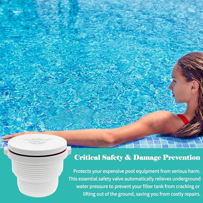 SP1056 Spring Loaded Hydrostatic Relief Valve Compatible with Hayward, Hydrostatic Relief Valve for Pools and Spas