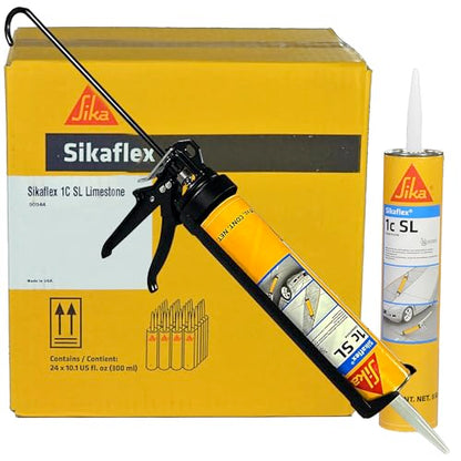 Sikaflex 1c SL Self Leveling Sealant 10 oz Limestone, Pack of 24 - style: 24 Pack, Gun