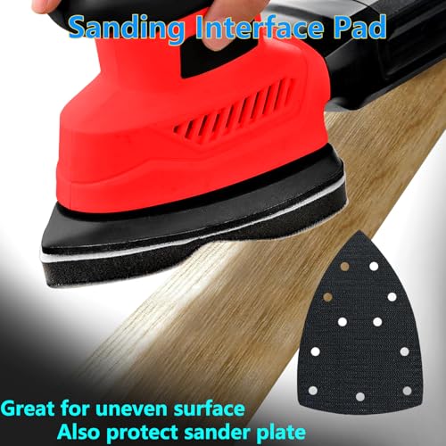 FOWOK 160Pcs Sandpaper for Skil Detail Sander with 3Pcs Foam Sanding Pad - size: Standard Sandpaper with 3 Pads