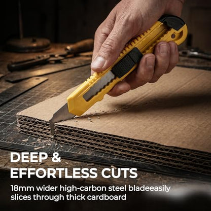 Nicpro 15 PCS Utility Knife, Retractable Box Cutters Razor Knife Snap 9mm - style: 15 Pack（9 mm）