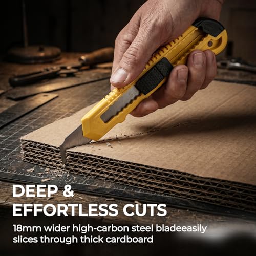 Nicpro 15 PCS Utility Knife, Retractable Box Cutters Razor Knife Snap 9mm - style: 15 Pack（9 mm）