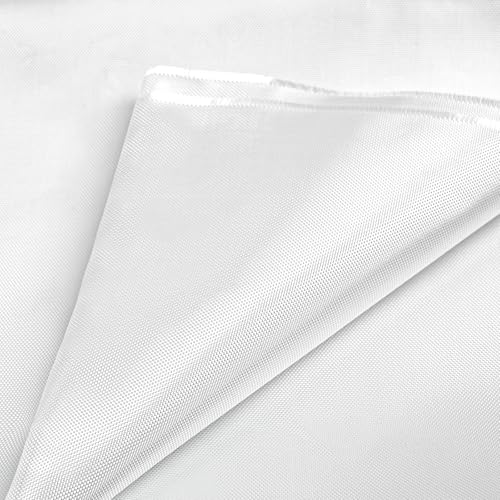 Fiberglass Cloth, 50 Inch x 6 Feet, 6 Oz E-Glass Plain Weave Glass Fiber forBoat Plane Auto Surfboard Tub Pool Repair (White, 2 Yard) - size: 2 Yard