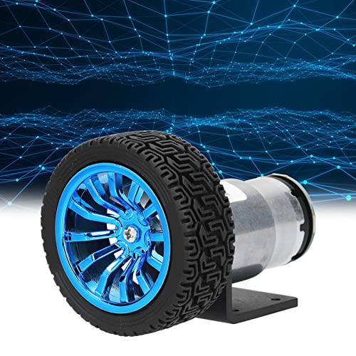 Encoder Motor Set, 15.5mm Shaft Diameter Micro DC Gear Motors DC12V for DIY Smart Car(1000RPM)