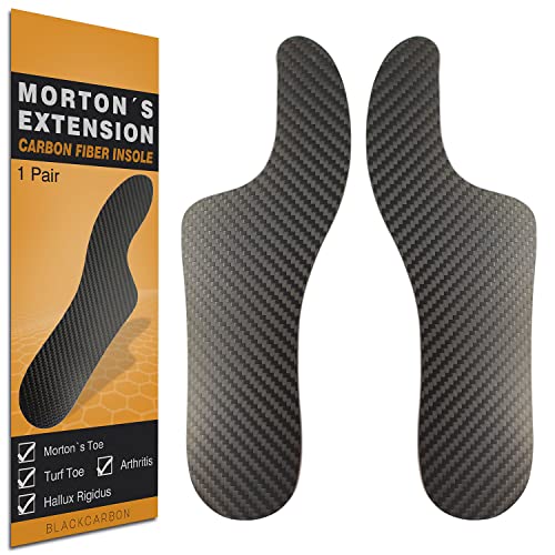 1 Pair Morton's Extension Orthotic,Carbon Fiber Insole,Rigid Foot Support Insert for Morton's Toe,Turf Toe,Hallux Rigidus,Arthritis 31.5cm(Men's Size 15/Women 16) - size: 31.5cm,Fit Women's Size 16, Men's 15