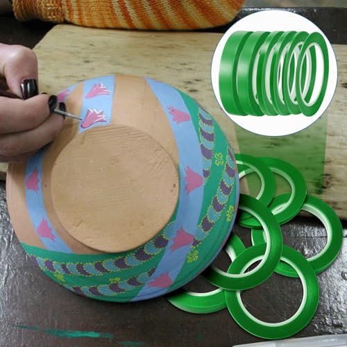 Nezyo 6 Pcs Vinyl Pinstripe Tape Auto,Green,1/16, 1/8,1/5,1/4,1/2, 3/4 Inch - color: Green, size: 1/16, 1/8,1/5,1/4,1/2, 3/4 Inch