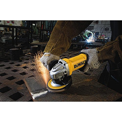 DEWALT Angle Grinder Tool, Paddle Switch, 4-1/2-Inch, 11-Amp with w/Safety Goggle (DWE402 & DPG82-11C)