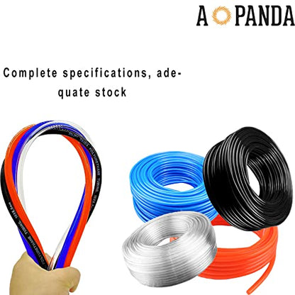 AOPANDA 1/4" PU Polyurethane Air Hose Line, Clear, 12m (39.4ft), for Pneumatic Tools & General Industrial Use - color: Clear, size: 0.25 Inch