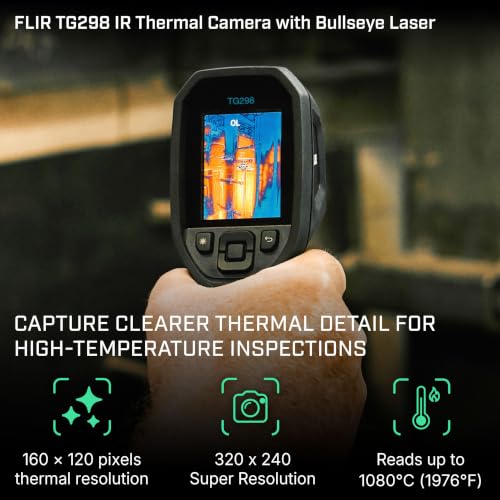 Flir TG298 Thermal Imaging Camera, 320x240 High-Temp Spot IR, Laser - style: TG298