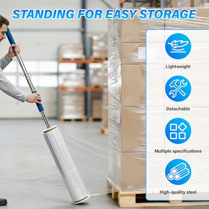 48 Inch Long Handle Stretch Wrap Dispenser Tool