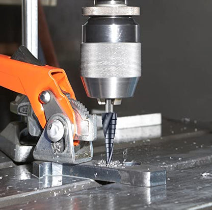 1/8"-1/2" Double Sprial Flute M35 Cobalt Step Drill Bit - size: 1/8"-1/2"(2 Flute)