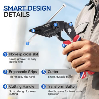 iCrimp Steel Strapping Banding Tool, Metal Tensioner Built-In Cutter - color: Steel Strapping Banding Tool
