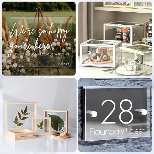 2 Pack 18x24 1/4" Clear Plexiglass Sheets for Glass Replacement - size: 18 x 24"