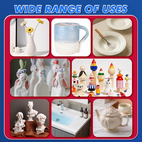 Ceramic Glue 1.23OZ, Ultra Strong Waterproof Heat-Resistant Clear Adhesive