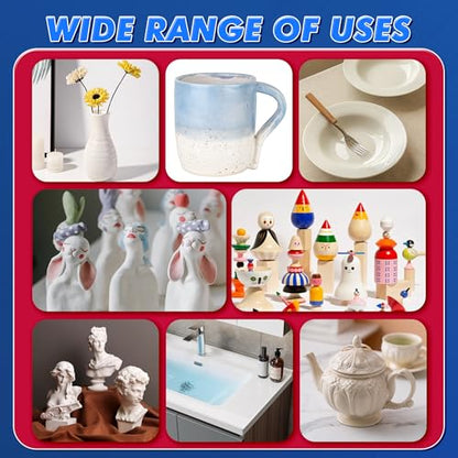 Ceramic Glue 1.23OZ, Ultra Strong Waterproof Heat-Resistant Clear Adhesive
