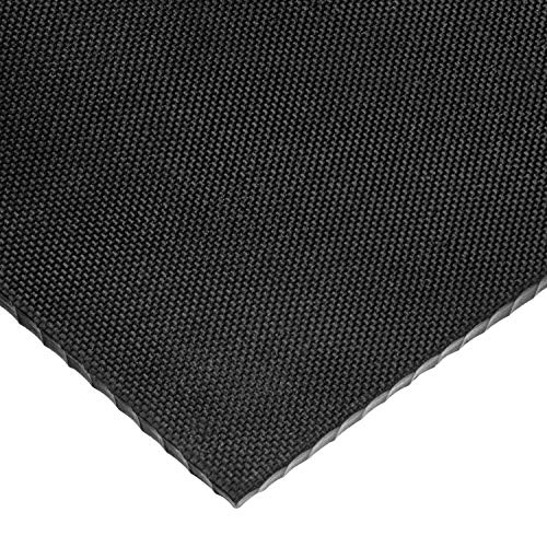 USA Sealing BULK-RS-N60TXT-13 Textured Neoprene Rubber Sheet with Acrylic Adhesive, 60A, 1/32" Height, 12" Width, 12" Length