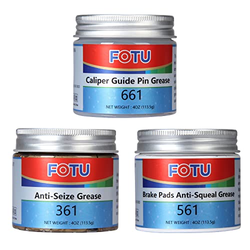 FOTU Brake Grease Kit,Caliper,Anti‑Squeal & Copper Anti‑Seize for Auto Use - color: 661+561+361 Combinatorial