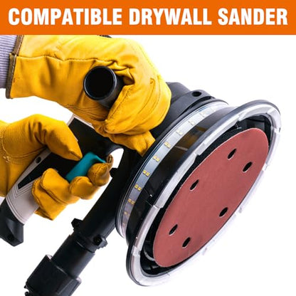 30 PCS 9 Inch Drywall Sanding Discs 60 Grit 6 Hole - color: 6 Hole, size: Grit 60