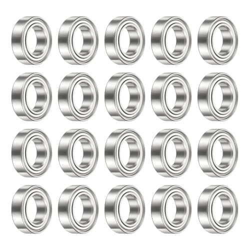 uxcell MR148ZZ Deep Groove Ball Bearing, 8mm x 14mm x 4mm 20Pcs - size: 8mm x 14mm x 4mm