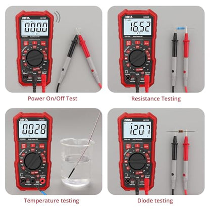 BINTA Digital Multimeter 2000 Counts Voltmeter with AC/DC Voltage Current - style: 2000 Counts