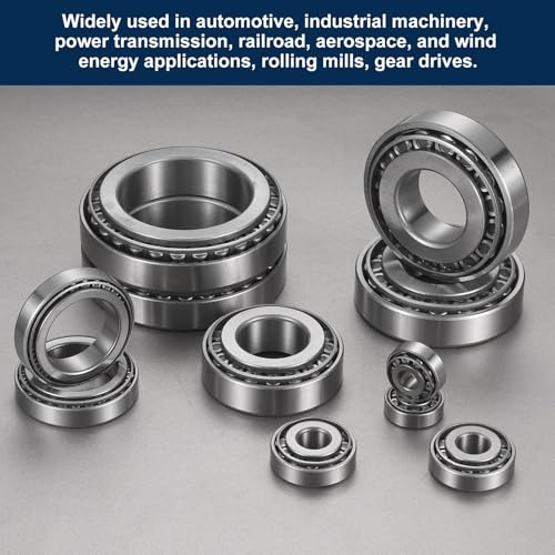 uxcell 30302 Tapered Roller Bearing Cone and Cup, 15x42x14.25mm, 2 Set - size: 30302