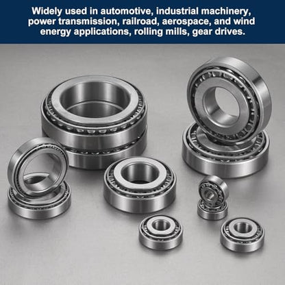 uxcell 30203 Tapered Roller Bearing Cone and Cup, 17x40x13.25mm, 2 Set - size: 30203