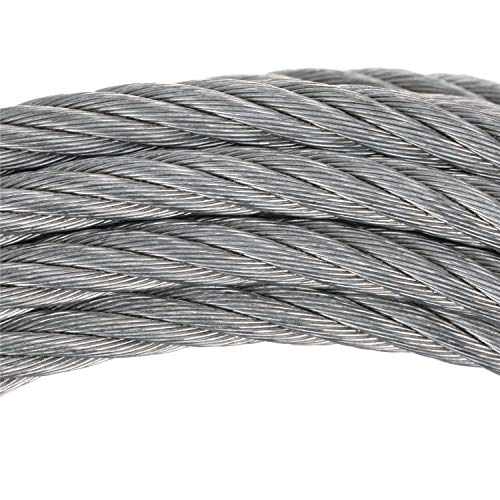 Seachoice Steel Winch Cable w/Safety Hook, 3/16 in. X 25 Ft., 4,000-Lb. Tensile Strength
