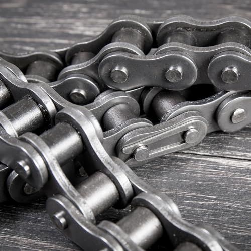 uxcell 6Pcs #40 Chain Master Connector Link Roller, 1/2" Pitch Carbon Steel, Standard Connecting Split Links for 08A Chain - size: #40