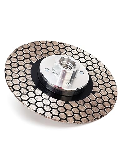 5" Tile Blade Porcelain Diamond Blade with Removable 5/8"-11 Flange Cutting and Grinding for Granite Marble Porcelain Tiles - size: 5 Inch-Flange